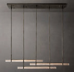 Audubon Crystal Triple Bar Linear Chandelier