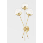 Saratoga 16-Light Chandelier in Aged Brass 62.5L x 62.5W x 42.5H
