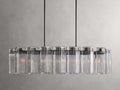 Delacroix Reeded Glass Oval Chandelier