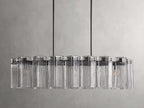 Delacroix Reeded Glass Oval Chandelier