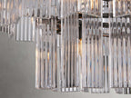 Delacroix Reeded Glass Oval Chandelier
