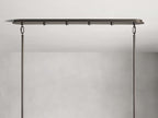 Delacroix Reeded Glass Oval Chandelier