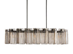 Delacroix Reeded Glass Oval Chandelier