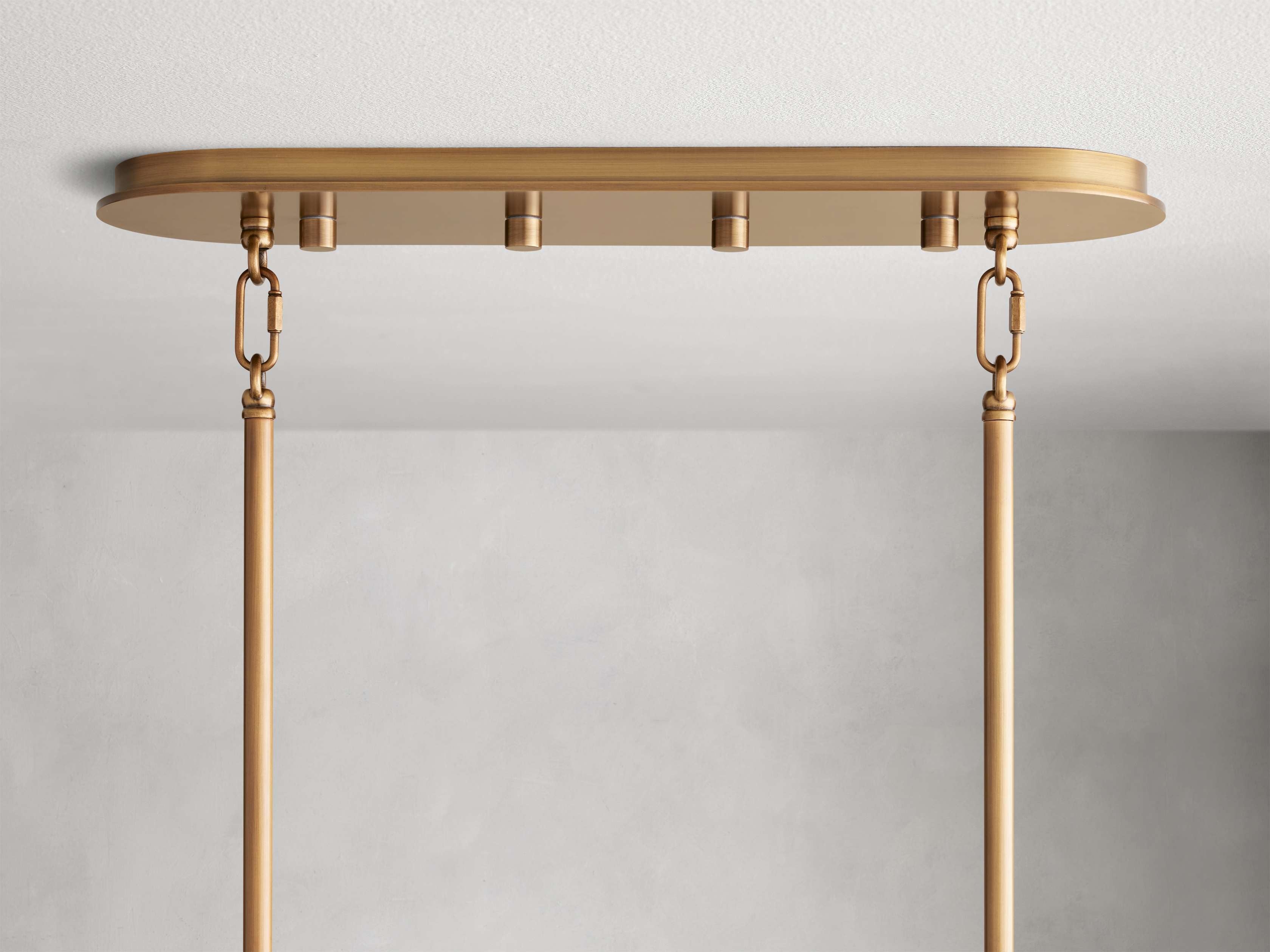 Delacroix Reeded Glass Oval Chandelier