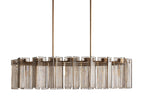 Delacroix Reeded Glass Oval Chandelier