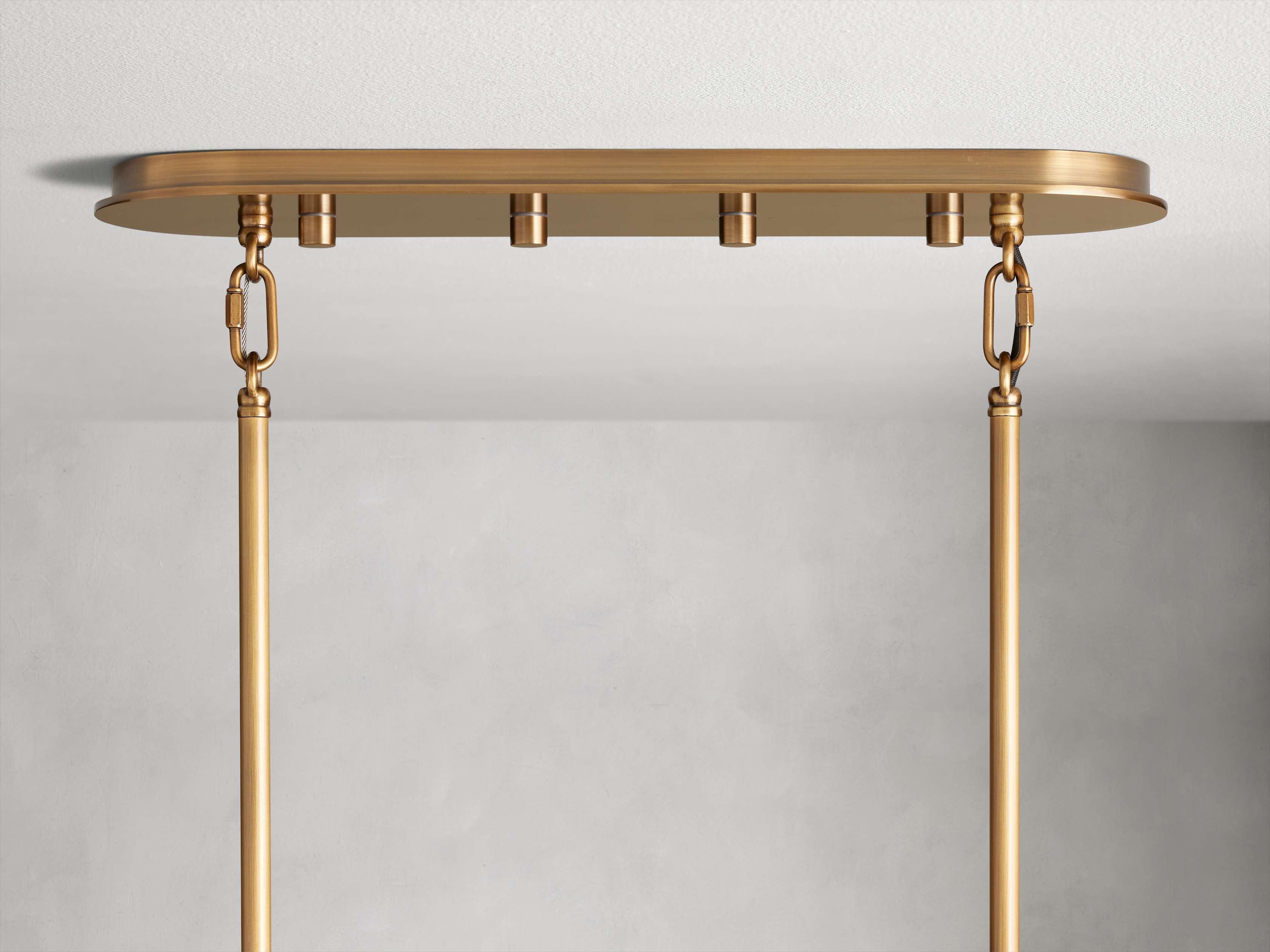 Delacroix Reeded Glass Oval Chandelier