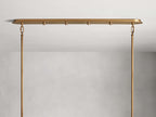 Delacroix Reeded Glass Oval Chandelier