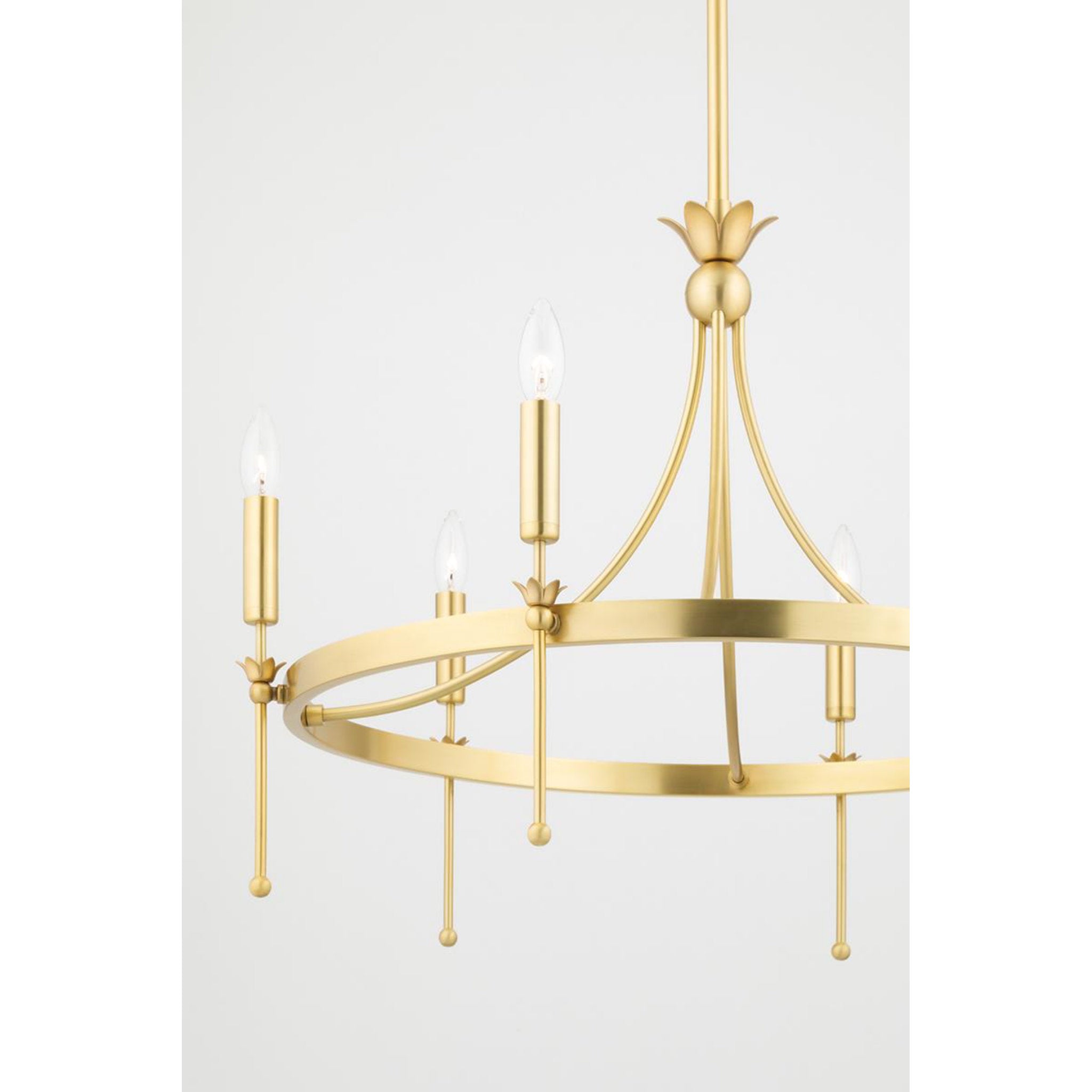 Gates 12-Light Chandelier in Aged Brass 50.5L x 50.5W x 31.75H