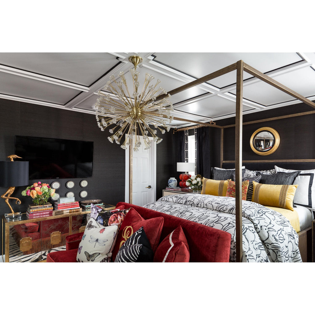 Dunkirk 10-Light Chandelier in Aged Brass 30L x 30W x 29H