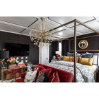 Dunkirk 10-Light Chandelier in Aged Brass 30L x 30W x 29H