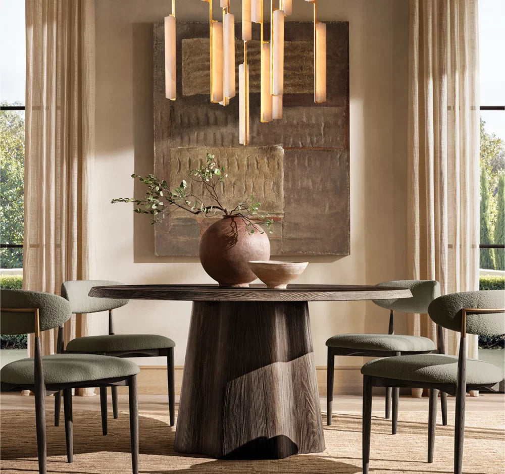 Audubon Alabaster Round Chandelier 40"
