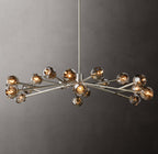 Boule De Cristal Smoke Glass Round Chandelier 60"
