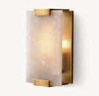 Hand-Carved Alabaster Sconce