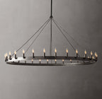 Camino Vintage Candelabra Round Chandelier 63"