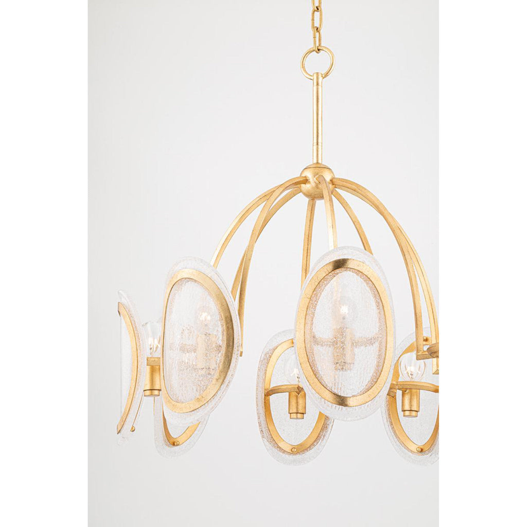 Danes 12-Light Chandelier in Vintage Gold Leaf 34L x 34W x 33H