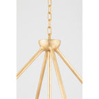 Torch 8-Light Chandelier in White Plaster 48L x 48W x 30.5H