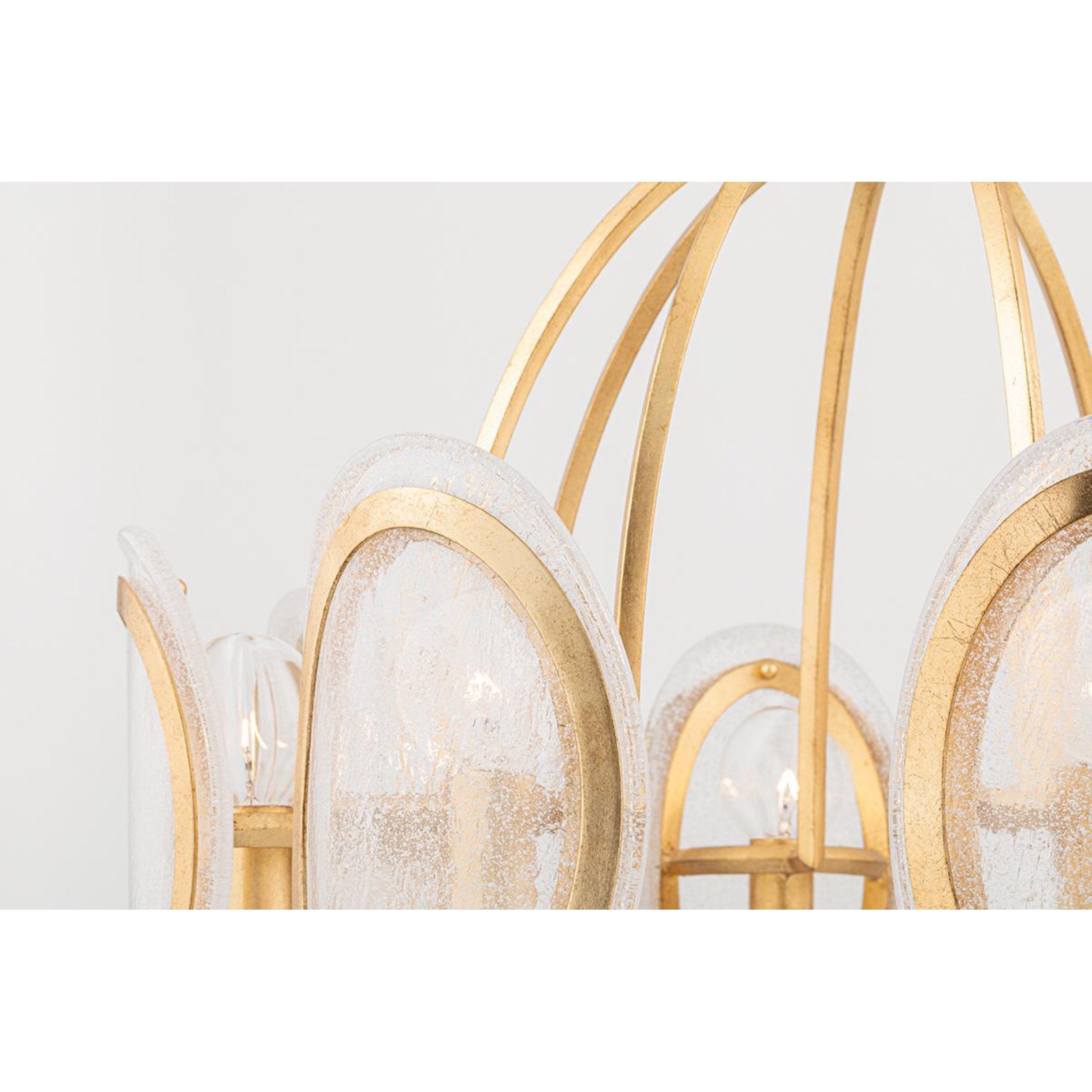Danes 12-Light Chandelier in Vintage Gold Leaf 34L x 34W x 33H