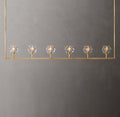Boule De Cristal Clear Glass Linear Chandelier 60"