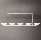 Crystal Halo Clear Round LED Chandelier 72"