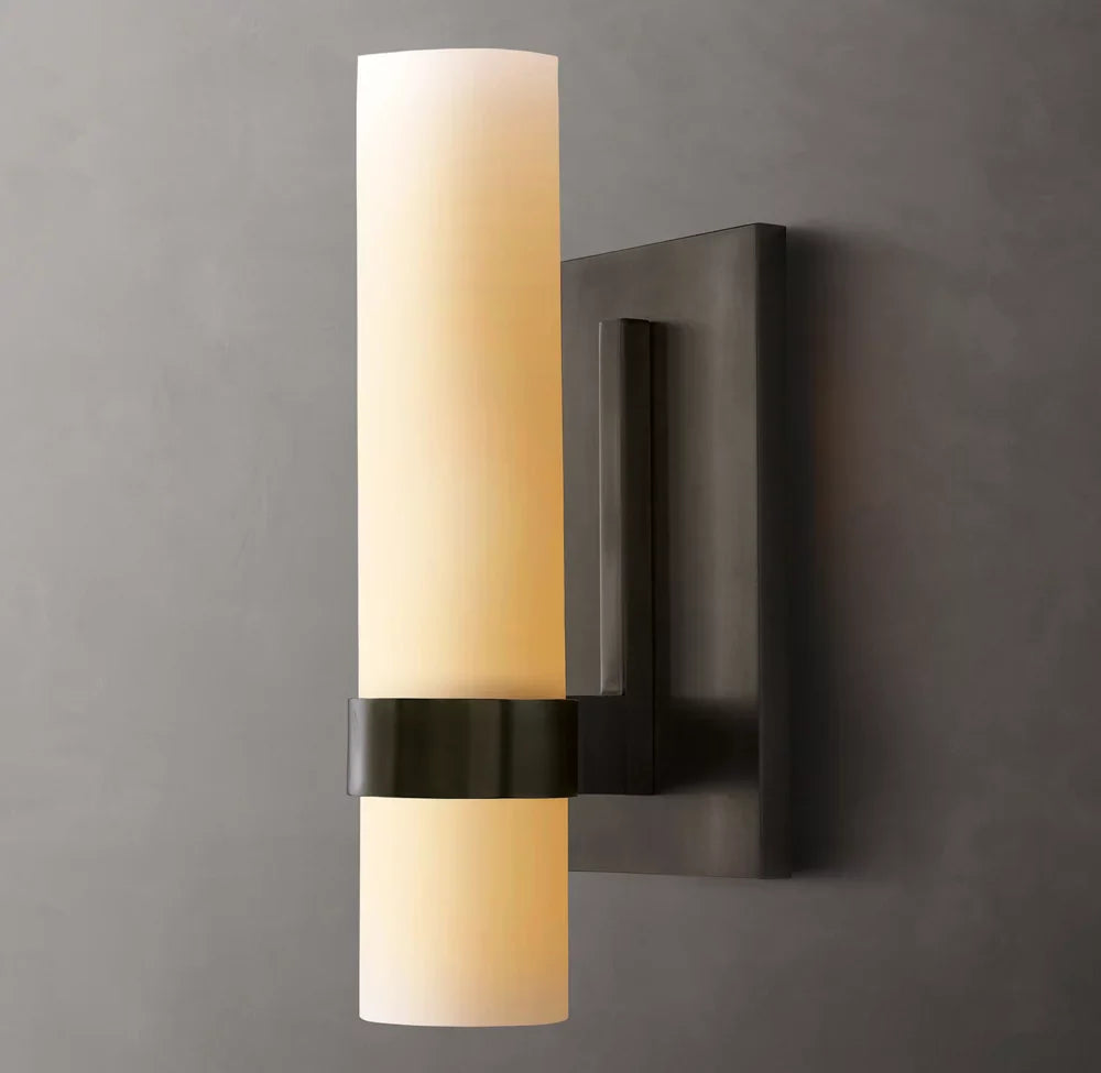 Ravelle Milk Glass Sconce
