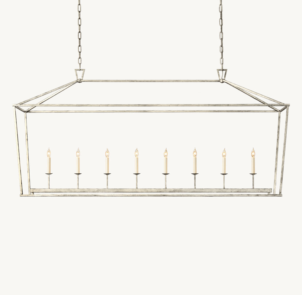 19th C. English Openwork Rectangular Chandelier 72"