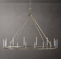 19TH C. ENGLISH OPENWORK ROUND CHANDELIER 72"