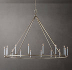 19TH C. ENGLISH OPENWORK ROUND CHANDELIER 72"