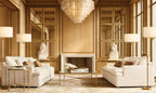 Sirene Clear Glass Round Chandelier 52"