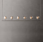 Boule De Cristal Smoke Glass Linear Chandelier 60"