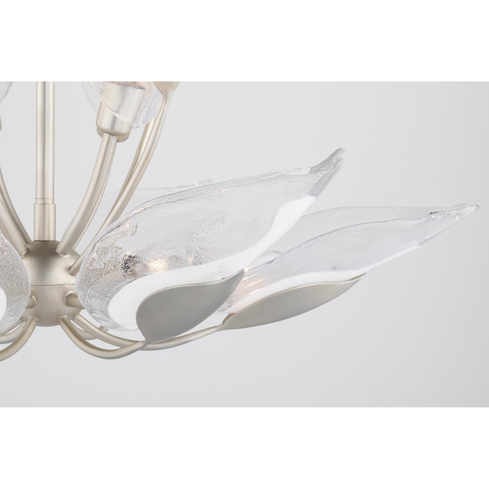 Blossom 10-Light Chandelier in Silver Leaf 29L x 29W x 18.75H