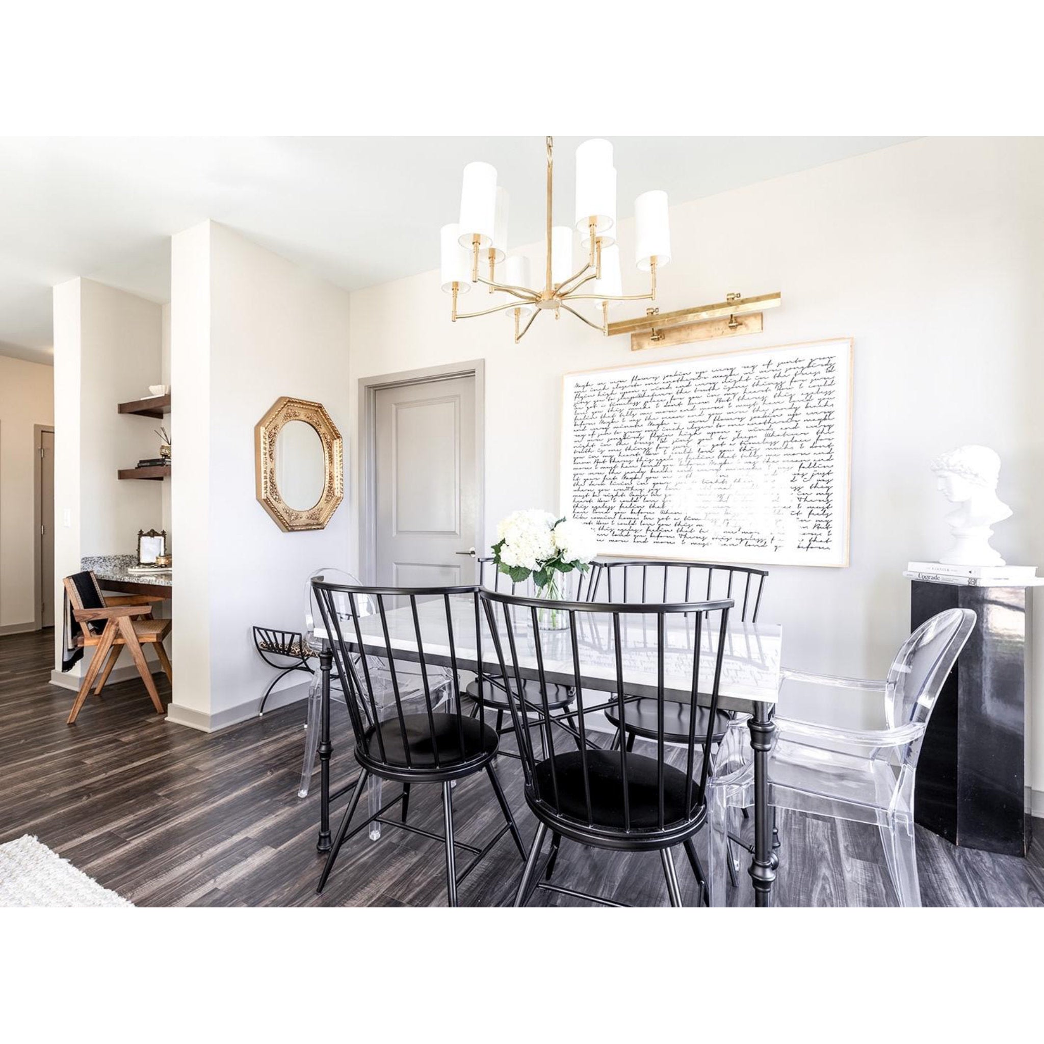 Dillon 9-Light Chandelier in Aged Brass 30L x 30W x 22.5H
