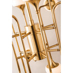 Fleming 24-Light Chandelier in Aged Brass 45.75L x 45.75W x 36H