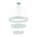 Kinsley 32'' Polished Chrome Chandelier Silver 32"W x 21"H x 32"D