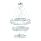 Kinsley 32'' Polished Chrome Chandelier Silver 32"W x 21"H x 32"D