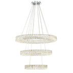 Kinsley 32'' Polished Chrome Chandelier Silver 32"W x 21"H x 32"D
