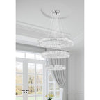 Kinsley 32'' Polished Chrome Chandelier Silver 32"W x 21"H x 32"D