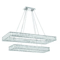 Kinsley 41.5'' Polished Chrome Chandelier Silver 41.5"W x 12"H x 18"D