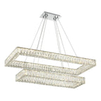 Kinsley 41.5'' Polished Chrome Chandelier Silver 41.5"W x 12"H x 18"D