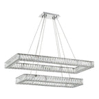 Kinsley 41.5'' Polished Chrome Chandelier Silver 41.5"W x 12"H x 18"D