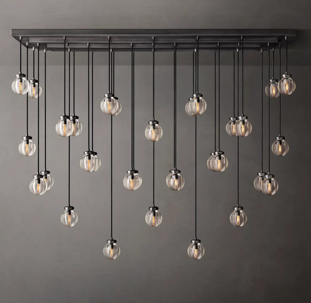 Pearl Rectangular Chandelier 72"