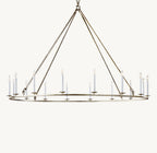 19TH C. ENGLISH OPENWORK ROUND CHANDELIER 72"