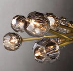 Boule De Cristal Smoke Glass Round Chandelier 36"