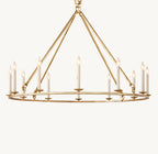 19th C. English Openwork Round Chandelier 50"