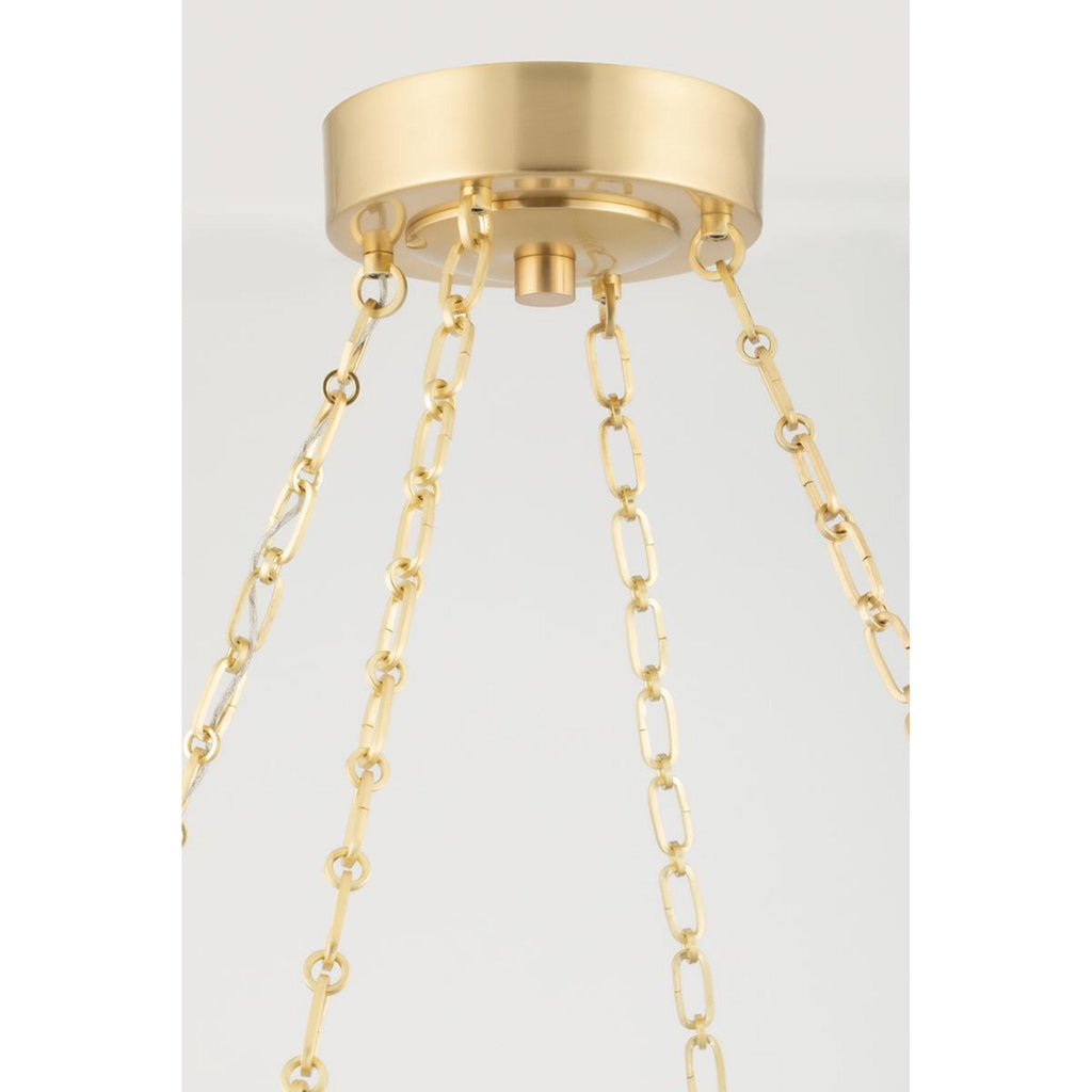Lindley 1-Light Chandelier in Polished Nickel 40L x 40W x 4.625H