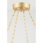 Lindley 1-Light Chandelier in Polished Nickel 54.5L x 54.5W x 4.625H