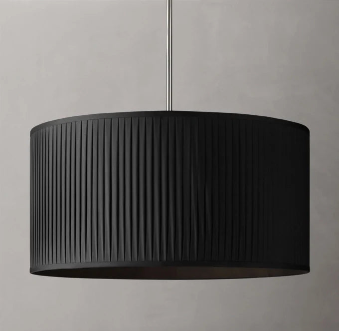Reed?Pleated Drum Pendant