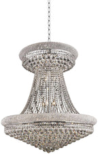 Elegant Lighting Primo 36" Wide Chrome and Clear Crystal Chandelier