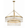 Emory 32'' Modern Gold Chandelier Gold 32"W x 30.25"H x 32"D