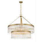 Emory 32'' Modern Gold Chandelier Gold 32"W x 30.25"H x 32"D