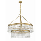 Emory 32'' Modern Gold Chandelier Gold 32"W x 30.25"H x 32"D